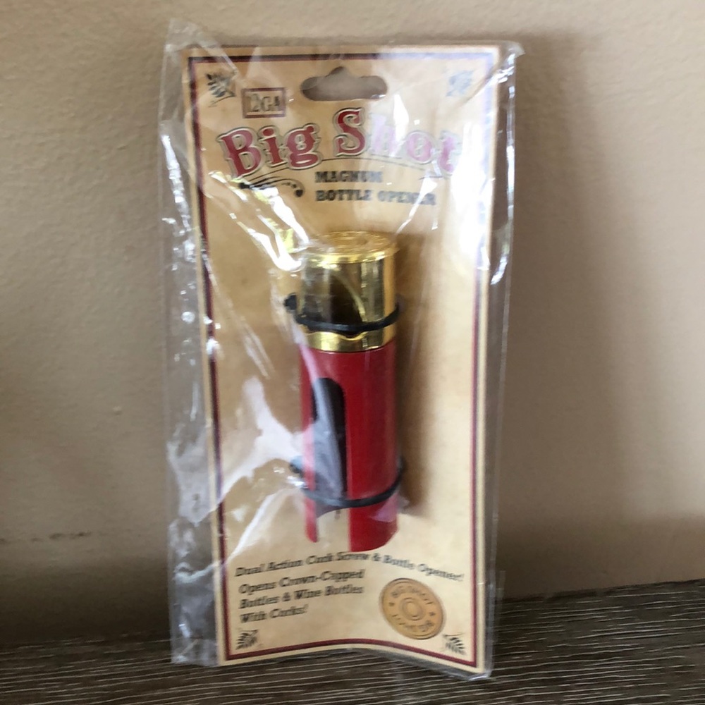 Big Shot Magnum Cork Screw & Bottle Opener new